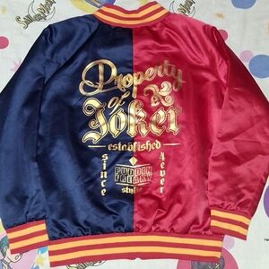 2016 Harley Quinn Suicide Squad Satin Jacket Movie DC Comics Batman
